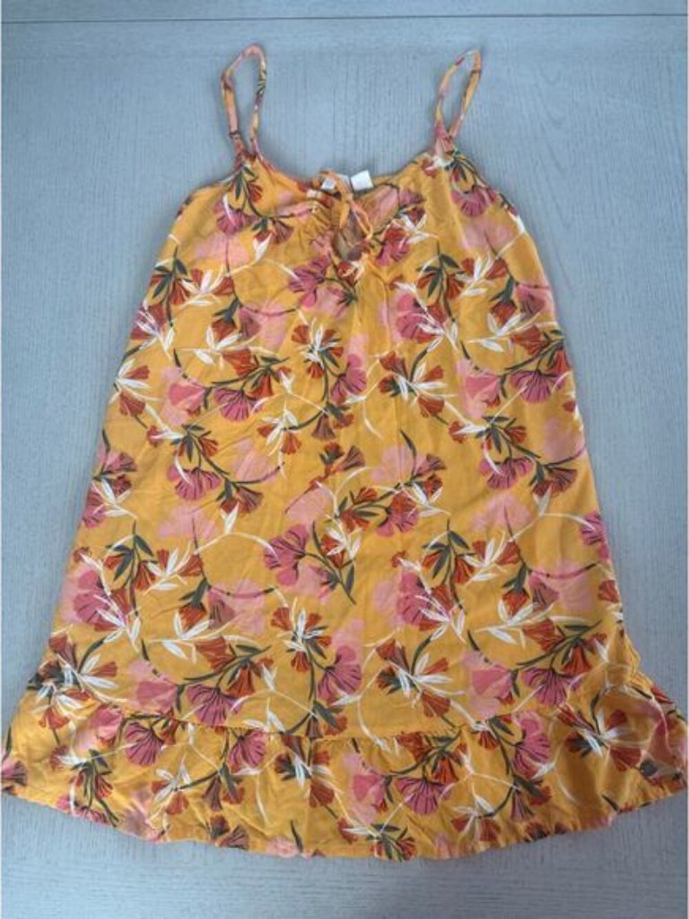 ROXY Tropical Floral Mini Dress Girly Surfer Beachy